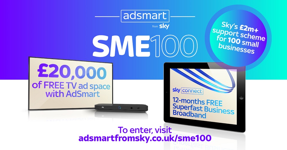 How to win £20,000 in TV advertising with Sky Media’s SME100 scheme